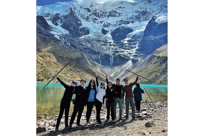 Shopee employees at a lake in Peru Sea Management Associate Program career growth Shopee